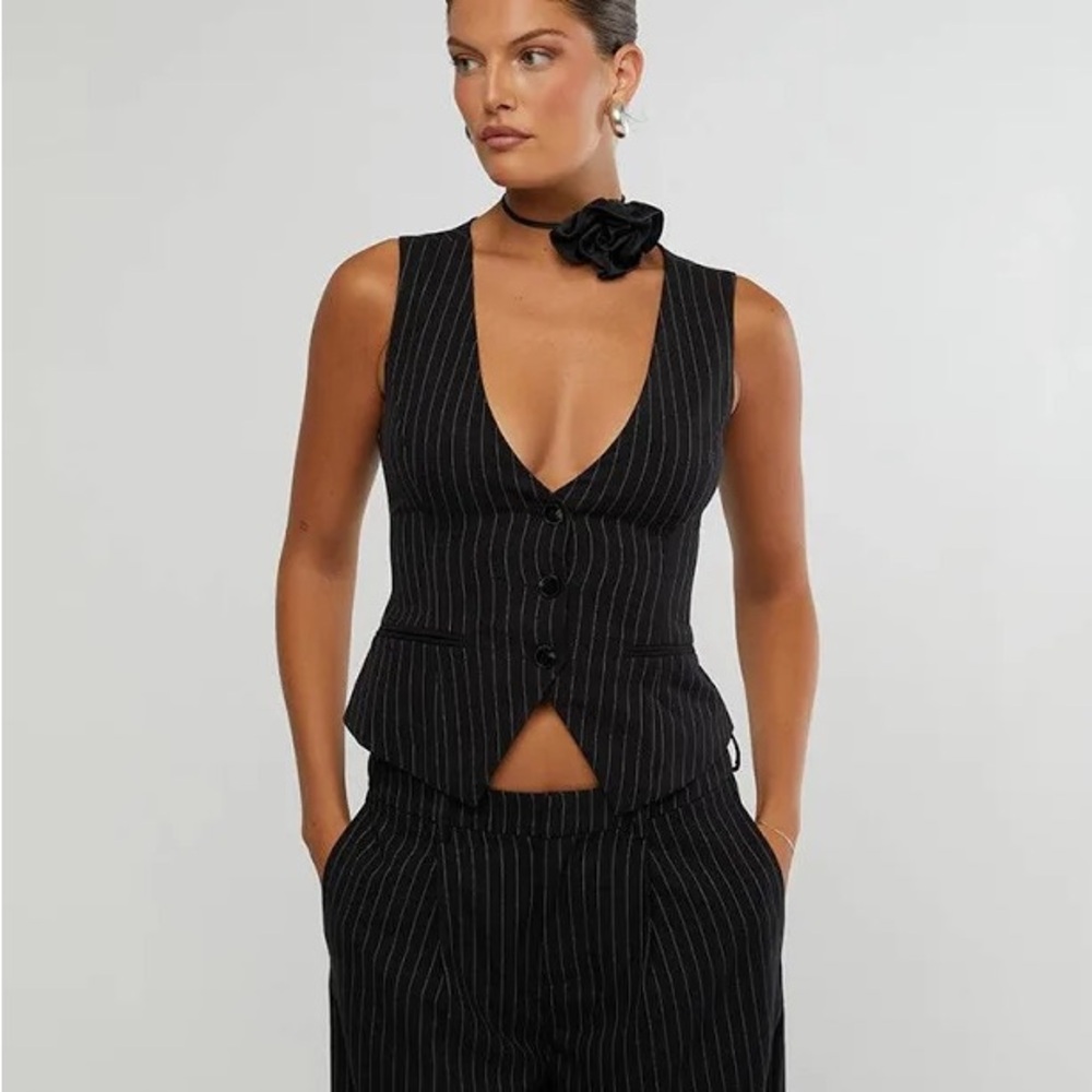 WeWoreWhat Pinstripe Vest